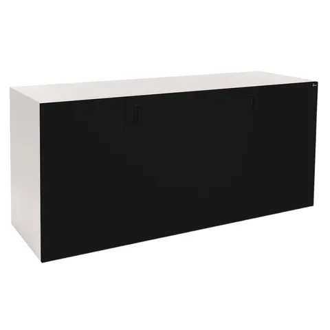 Szafka pod Akwarium Proste Elitte 200x60x90 Biały-Czarny