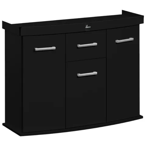 Szafka pod Akwarium Profilowane Owalne Solid 100x40x75cm Czarna