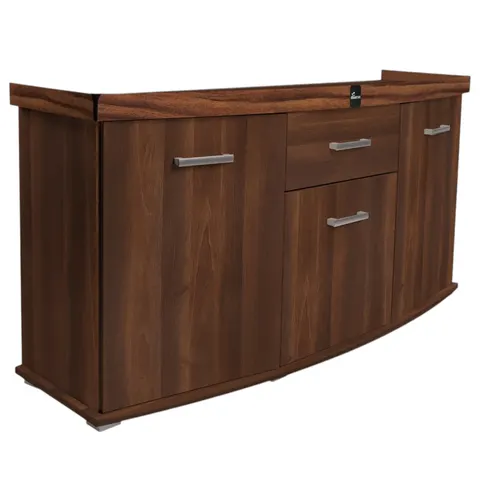 Szafka pod Akwarium Profilowane Owalne Solid 150x50x75cm Orzech