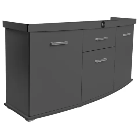 Szafka pod Akwarium Profilowane Owalne Solid 160x60x75cm Grafit