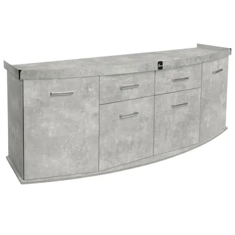 Szafka pod Akwarium Profilowane Owalne Solid 200x60x75cm Beton