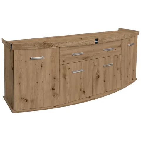 Szafka pod Akwarium Profilowane Owalne Solid 200x80x75cm Dąb Artisan