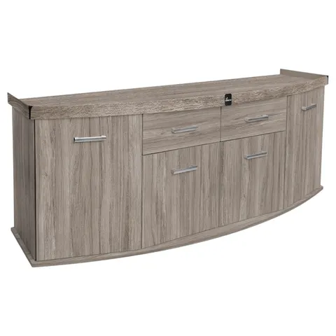 Szafka pod Akwarium Profilowane Owalne Solid 200x80x75cm Dąb Truflowy