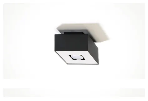 Plafon MONO 1 czarny Sollux
