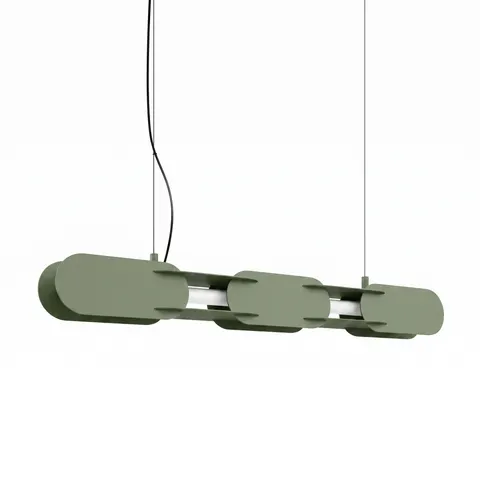 Lampa wisząca CHAIN 91 zielona oliwka LED 3000K TH.793 Thoro