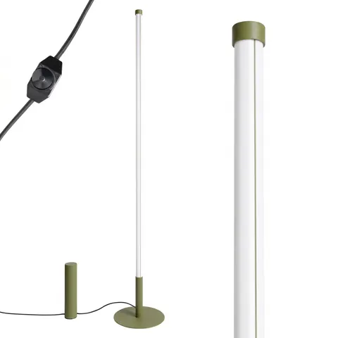 Lampa podłogowa TRANG zielona oliwka 3000K TH.1003 Thoro