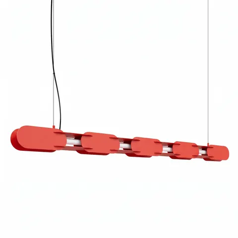 Lampa wisząca CHAIN 158 czerwona LED 4000K TH.1041 Thoro