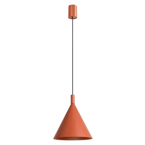 Nowoczesna lampa wisząca NOX 25 - ochra czerwona, idealna do jadalni SL.2526 SOLLUX