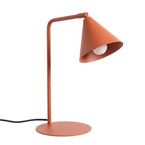 Designerska lampa biurkowa NOX ochra czerwona nowoczesna SL.2571 Sollux
