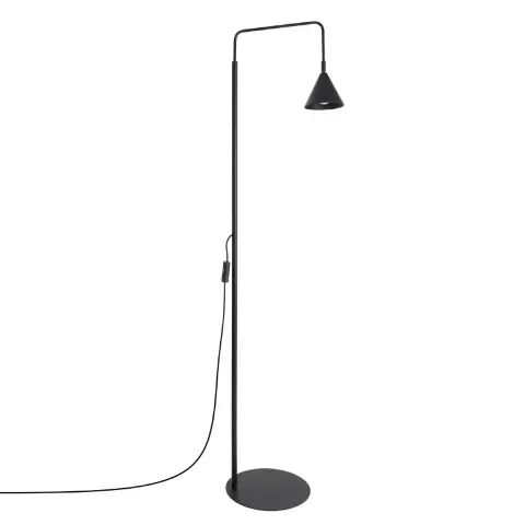 Lampa podłogowa NOX 1xE14 czarna 165 cm stojąca wysięgnik Sollux SL.2582