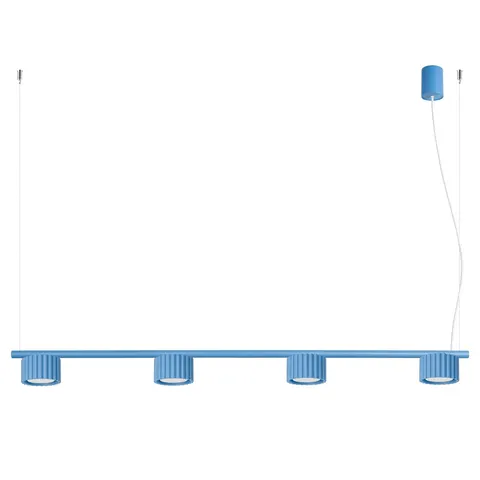 Błękitna lampa wisząca do salonu AURA 4xGX53 SL.2710 SOLLUX