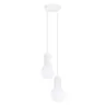 Minimalistyczna lampa wisząca biała HALO do jadalni 2xG9 SL.1971 Sollux