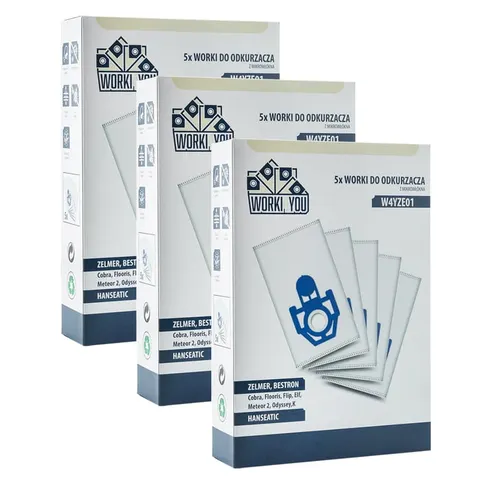 15 x Worki odkurzacza Zelmer Odyssey Meteor 2 Elf 2