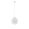 Lampa wisząca nad wyspę kuchenną UGO 30 biała kula 1xE27 SL.2208 Sollux