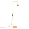 Lampa podłogowa NOX złota 165cm 1xE14 z kloszem stożkiem do salonu SL.2583 Sollux