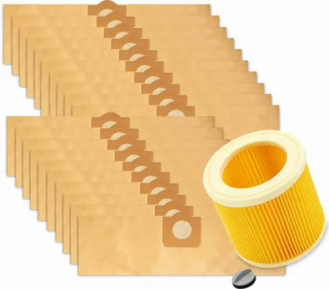 Zestaw 20x Worki + Filtr do odkurzacza Karcher WD3 MV3