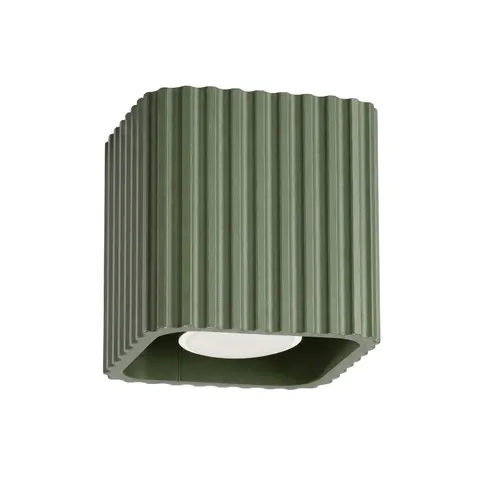 Plafon RIFF 1 zielony oliwkowy GU10 SL.3050 Sollux