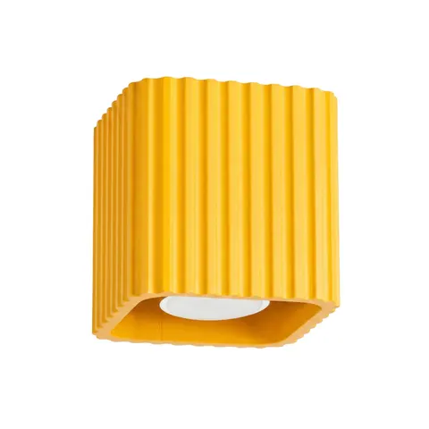 Plafon RIFF 1 żółty GU10 SL.3092 Sollux