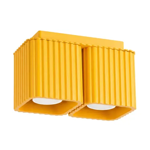 Plafon RIFF 2 żółty GU10 SL.3093 Sollux