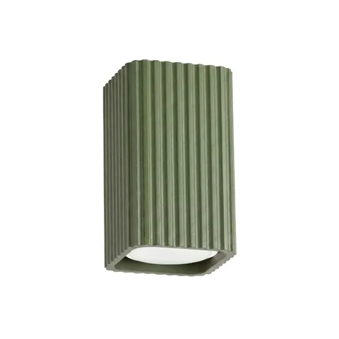 Plafon RAYO 10 zielony oliwkowy SL.3177 Sollux