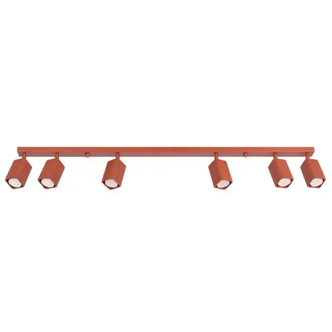 Plafon RAYO 6L ochra czerwona SL.3196 Sollux