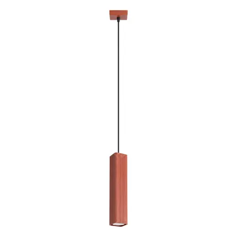 Lampa wisząca RAYO 1 ochra czerwona SL.3197 Sollux