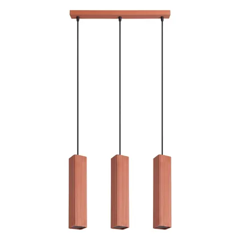 Lampa wisząca RAYO 3L ochra czerwona SL.3198 Sollux