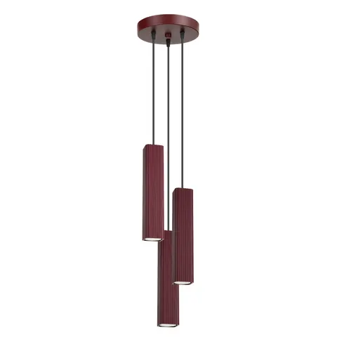 Lampa wisząca RAYO 3P burgund SL.3227 Sollux