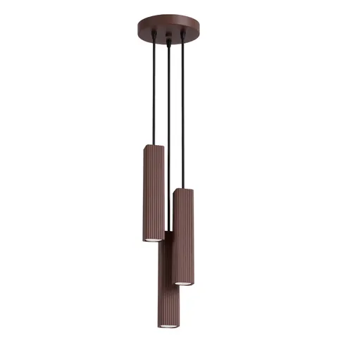 Lampa wisząca RAYO 3P brązowa SL.3241 Sollux