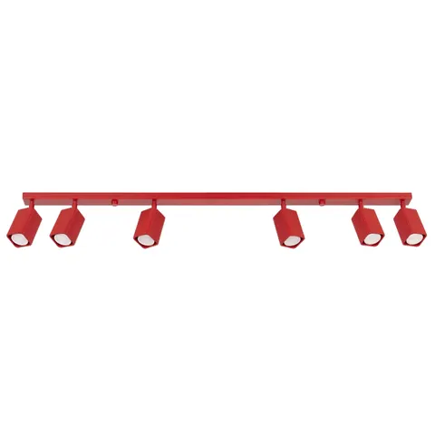 Plafon RAYO 6L czerwony SL.3252 Sollux