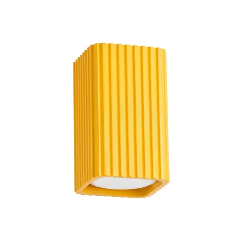 Plafon RAYO 10 żółty SL.3261 Sollux