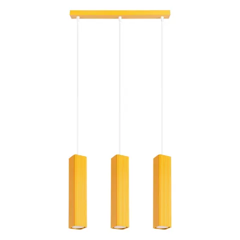 Lampa wisząca RAYO 3L żółta SL.3268 Sollux