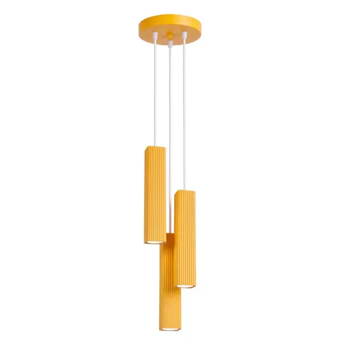 Lampa wisząca RAYO 3P żółta SL.3269 Sollux