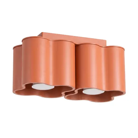 Plafon OVIO 2 ochra czerwona GU10 SL.3352 Sollux