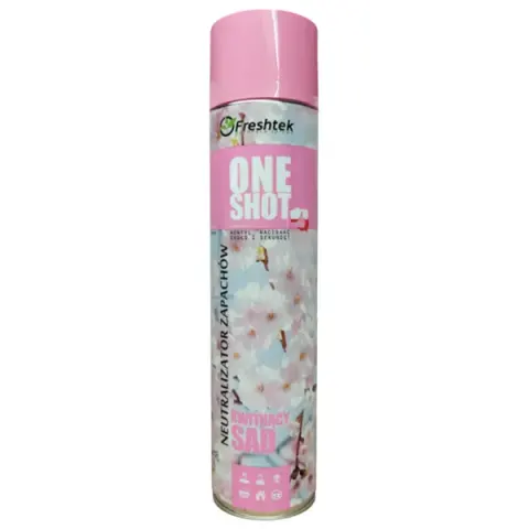 Perfumowany odświeżacz powietrza Freshtek ONE SHOT – Kwitnący Sad 600ml