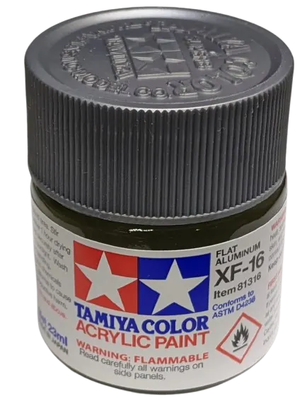 Tamiya 81316 XF-16 Farba akrylowa FLAT ALUMINIUM - 23ml