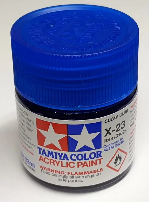 Tamiya 81023 X-23 Farba akrylowa CLAER BLUE - 23ml