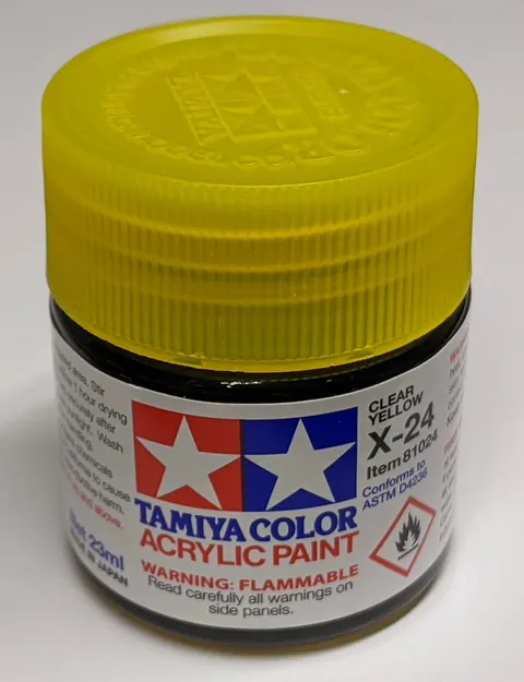 Tamiya 81024 X-24 Farba akrylowa CLEAR YELLOW - 23ml