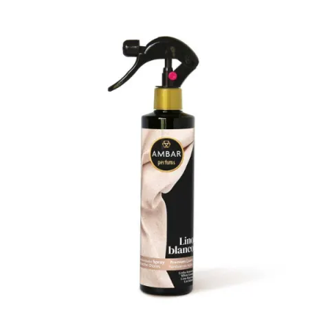 Odświeżacz powietrza w sprayu AMBAR biała pościel | lino blanco 280ml