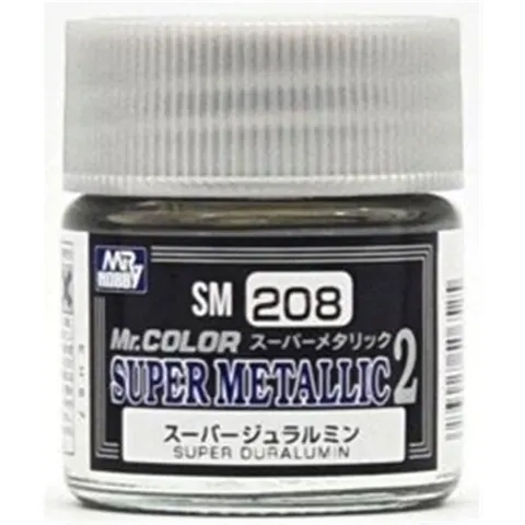Mr. Hobby SM-208 Super Duralumin farba 10ml Super Metallic 2