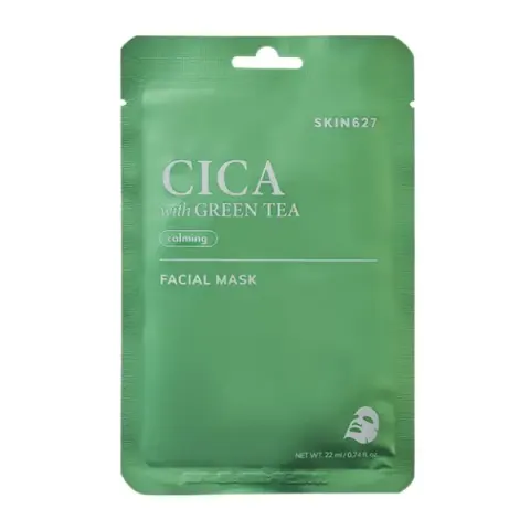 Maseczka w płacie SKIN627 cica i zielona herbata 22ml