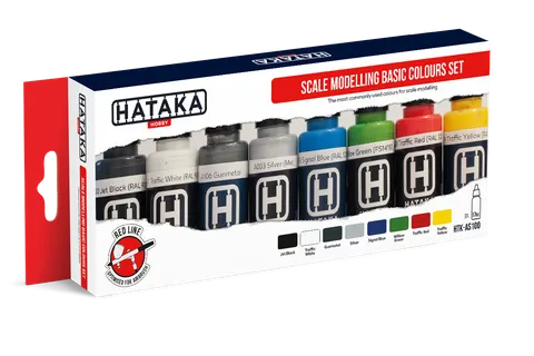 Zestaw Hataka AS100 Scale modelling basic colours set (8szt.)