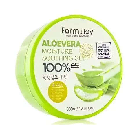 Koreański aloesowy żel FARMSTAY do ciała i twarzy 100% 300ml