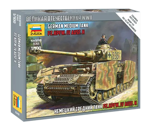 Panzerkampfwagen IV Ausf. H 1:100 Zvezda 6240