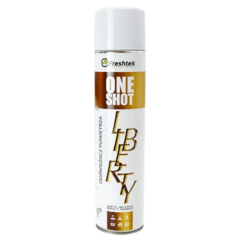 Perfumowany odświeżacz powietrza Freshtek ONE SHOT – LIBERTY 600ml
