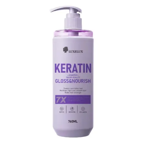 Profesjonalny szampon z keratyną Luxelux wygładzenie 760ml
