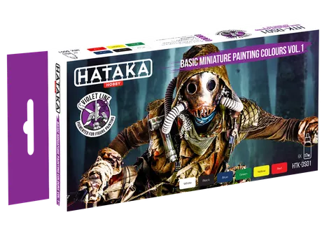 Basic Miniature Painting Colours vol. 1 Hataka HTK-DS01 Violet Line