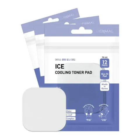 Płatki do twarzy DERMAL ICE COOL Toner Pad 12szt