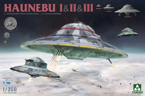 Haunebu I, II, III 1:350 Takom 6008