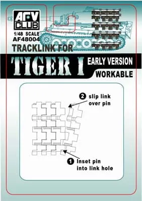 Track for Tiger I Early Version 1:48 AFV Club 48004